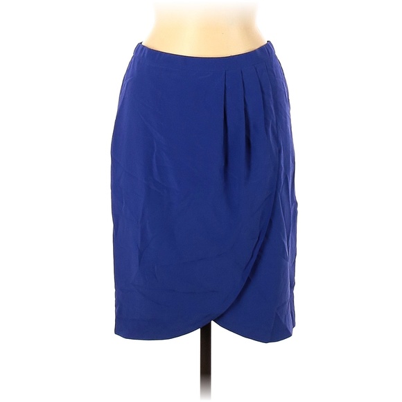 MADEWELL Blue Silk Skirt - Picture 1 of 2